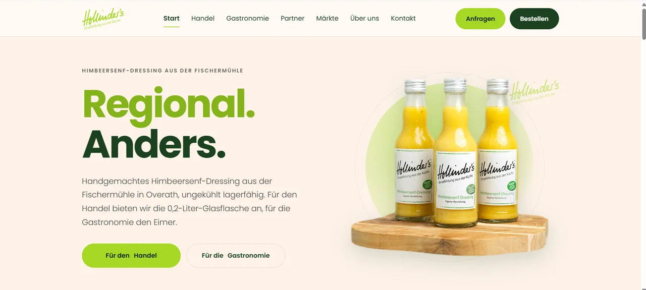 Startseite von handel.hollinders.com